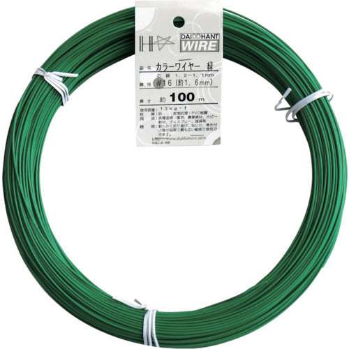 DAIDOHANT 컬러 와이어 그린 # 16 (1.6mm) 1Kg 권 00054015 1 권