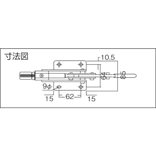 카도다 가로누름형 토글 클램프 No. 50B 가압력 3.0kN KC-50B 1개