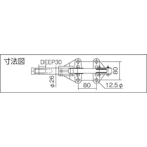 카도다 가로누름형 토글 클램프 No. 51C 가압력 9.0~16.0kN KC-51C 1개