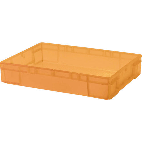 TRUSCO TTC2형 컨테이너 투명 오렌지 TTC-2-OR 1개