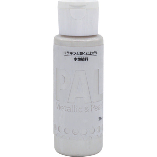 ニッぺ 水性メタリック&パール調塗料 PAL 55ML パールホワイト 403P003 4976124350030 1個