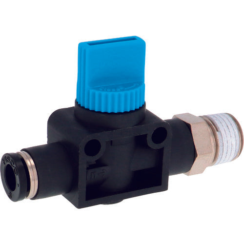 PISCO 핸드 밸브 스트레이트 A3 방향 밸브 튜브 6 출력 R1/4 HV6-02 1개