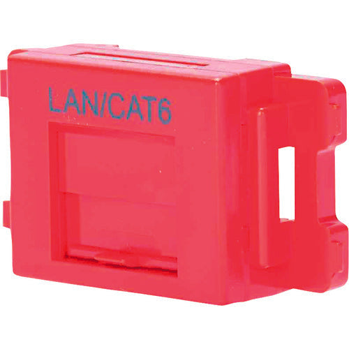 PANDUIT 카테고리 6JIS 플레이트용 잭 킷 레드 JAOSSP6TGRD 1개