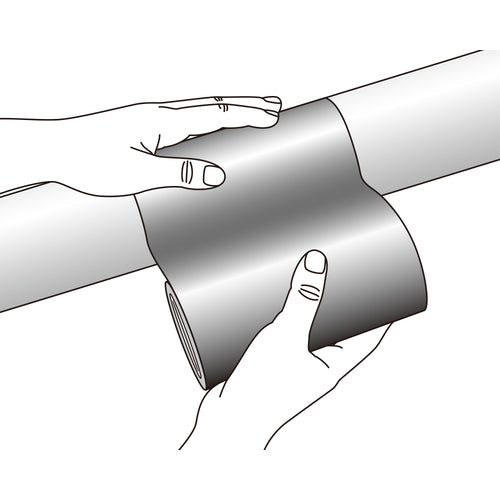 Green Cross Pipe Identification Tape Light Yellow (Gas Related) AH506 (Large) 150mm Width x 2m Aluminum 185506 1 Roll