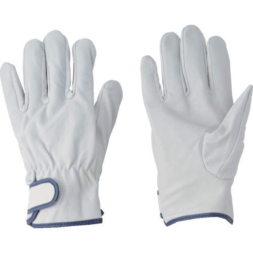 Kawanishi genuine pig leather gloves (Velcro cuffs) Pig Ranger with inner cotton lining, 1P, L size, 2390-L, 1 pair