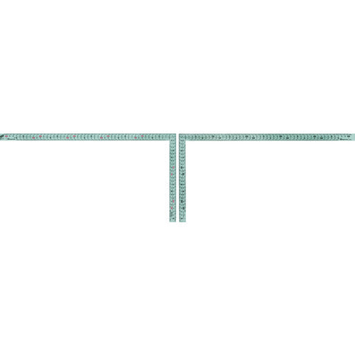 SK 실버 곡척 두꺼운 광폭 쾌단 눈금 50cm 500mm MT-50KD 1개