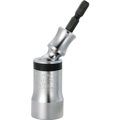 TOP 電動ドリル用ユニバーサルショートソケット 対辺19mm EUS-19S 1 個