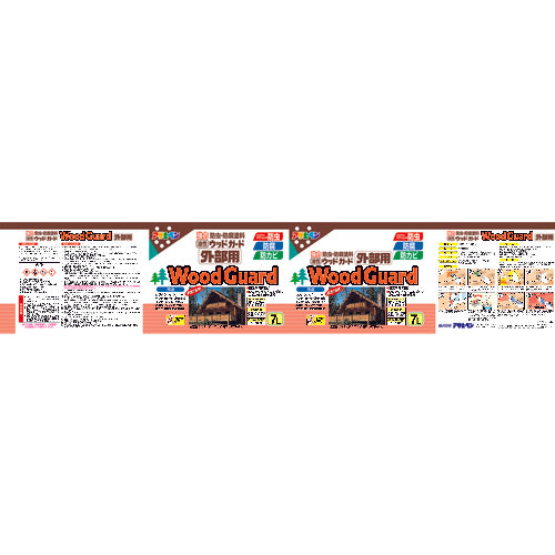 アサヒペン ウッドガード外部用 7L ウォルナット 530370 1缶
