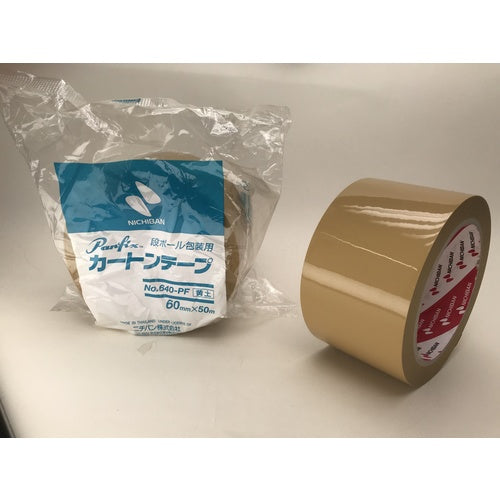 Nichiban Carton Tape 640PF Yellow Earth - 60mm x 50m 640PF7-60 1 roll
