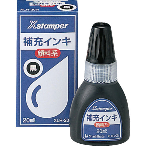 Shachihata Pigment Ink 20ml Black XLR-20N-4 1 pc