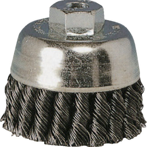 BURRTEC 와일러 매듭형(히넬리) 컵 브러쉬 전동용 EKC-2 70×M10P1.5 SW0.35 9472900 1개