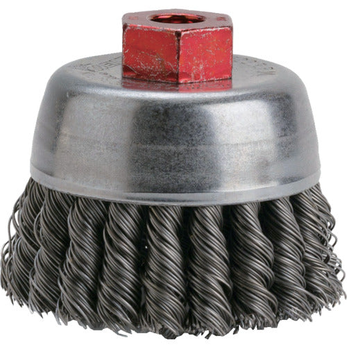 BURRTEC 와일러 매듭형(히넬리) 컵 브러쉬 전동용 VKC-2P 70×M10P1.5 SW0.5 3075100 1개