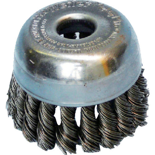 BURRTEC Knotted (twisted) cup brush for air SR-2S 70 x 16 holes SUS 0.35 9448900 1 piece