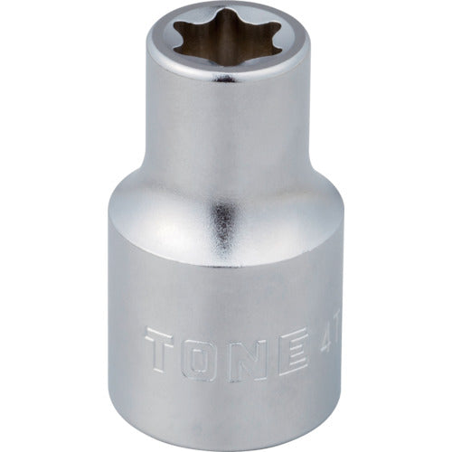 TONE E型トルクスソケット 呼びNO.E16 差込角12.7mm 4TX-E16 1個