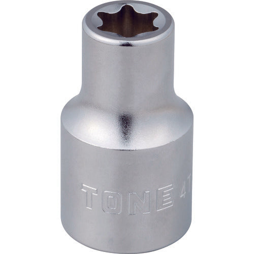 TONE E型トルクスソケット 呼びNO.E10 差込角12.7mm 4TX-E10 1個