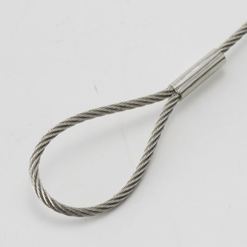 TRUSCO 올 스테인리스 컷 와이어 1.5ΦX600mm 양단 아이 가공 SCW150-60 1개