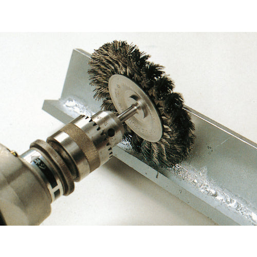 BURRTEC Wyler Knotted (Twisted) Shafted Wheel Brush MSTM-4 100 x 6 SW0.35 3750800 1 piece