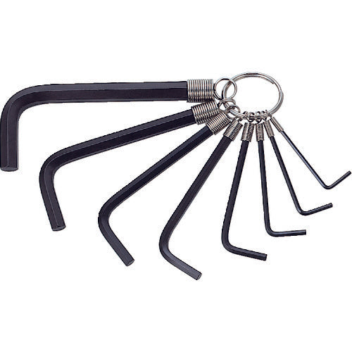 TRUSCO Ring-type hex wrench set, set of 8, GR8-210 1 S