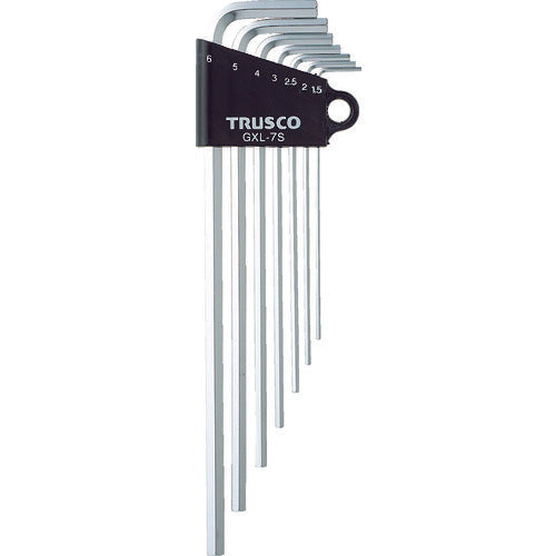 TRUSCO Long Hexagonal Wrench Set, 7 Pieces, GXL-7S 1 S
