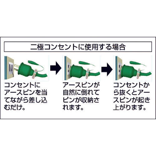 NICHIDO Electrician's Drum with Earth 30m NF-E34 1 unit