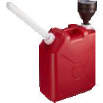 Mizuho Flat Can 20L Red Nozzle 0207R 1 pc