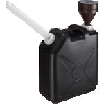 Mizuho Flat Can 20L Black Nozzle 0207BK 1 pc