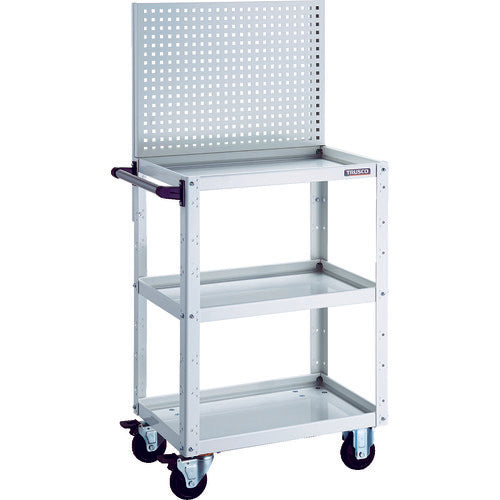 TRUSCO ツールワゴン イーグルワゴン 上部パンチングパネル 600×400×1330 ホワイト EGW-P963-W 1 台