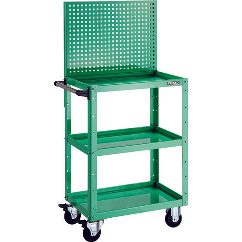 TRUSCO ツールワゴン イーグルワゴン 上部パンチングパネル 600×400×1330 ヤンググリーン EGW-P963-YG 1 台
