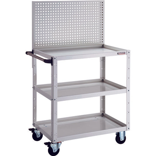 TRUSCO ツールワゴン イーグルワゴン 上部パンチングパネル 600×400×1330 ホワイト EGW-P973-W 1 台