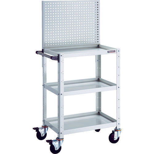 TRUSCO 툴 왜건 버디 왜건 상부 펀칭 패널 부착 600X400X1330 화이트 BDW-P963-W 1대