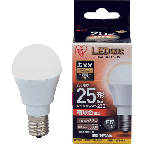IRIS 567970 LED bulb E17 wide light distribution type 25W equivalent warm white 230lm LDA2L-G-E17-2T5 1pc