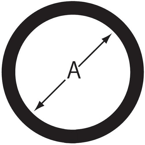 Nissa Chain Flat Key Ring 25mm A Gold NO.133 1pc