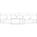 KHK 軸付歯研ウォームKWG0.8−R2 KWG0.8-R2 1個