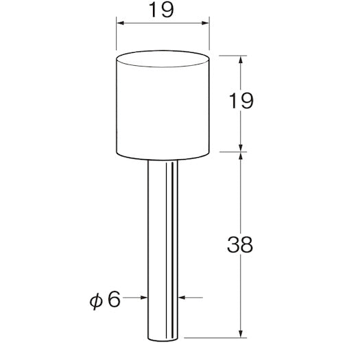 LUTHER Shaft Grindstone G6213 1 bag