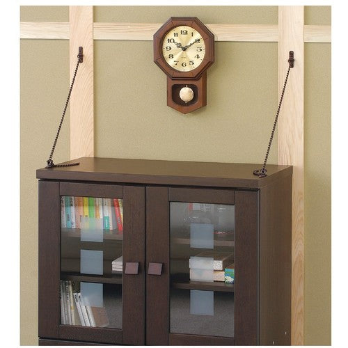 ニッサチェイン 転倒防止金具 80cm 2本入 クローム S-205 1PK