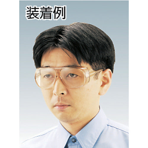 야마모토 2안형 보호 안경(프레임 타입) PET 세이프티 글라스 대형 와이드 타입 YS-180B 1개