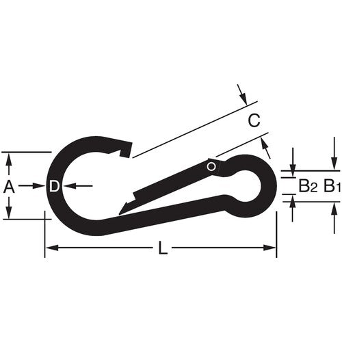 Nissa Chain Iron UC Spring Hook 6mm (10 pieces) IAH60 1 box