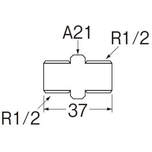 SANEI 육각 니플 T200-13 1개