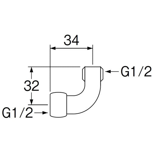 SANEI ナット付ベンリーカンエルボ T204-13 1 個
