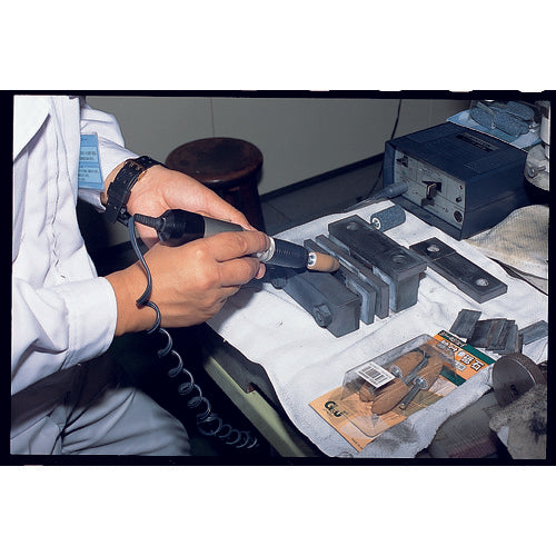 TRUSCO 軸付砥石WA 円筒型 Φ4X幅10X軸3 #80 10本入 MO-041P 1PK