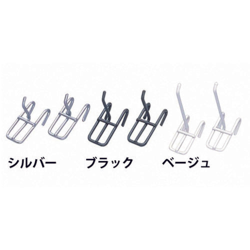 IRIS 246605 メッシュパネルフック50mm MPA−F5 ブラック 2個入り MPA-F5-BK 1S