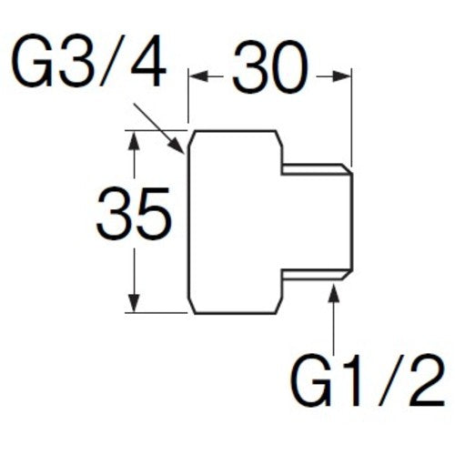 SANEI 20X13 adapter T252-20X13 1 piece