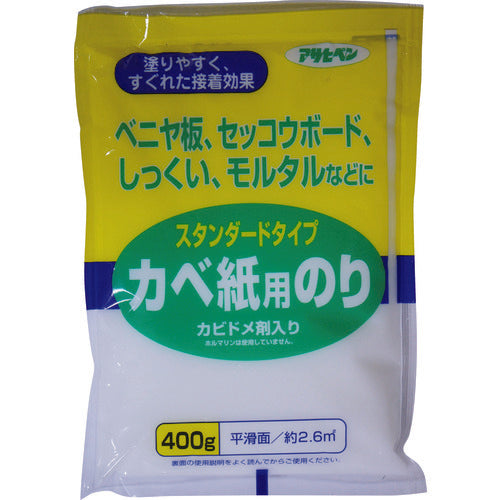 アサヒペン スタンダードタイプカベ紙用のり 400G 763 156600 1個