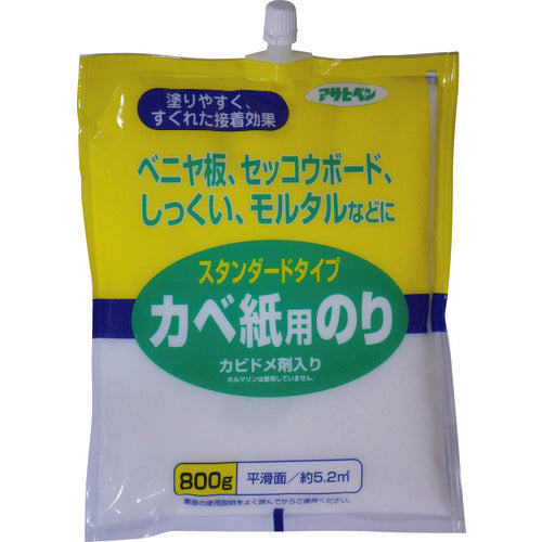 アサヒペン スタンダードタイプカベ紙用のり 800G 764 156617 1個