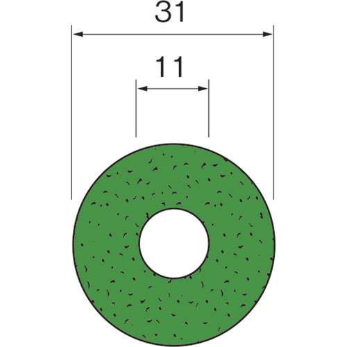 루터 연마제가 들어간 펠트 디스크(이면 접착제 부착) A4231 1봉