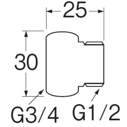 SANEI 20X13 adapter T25-5 1 piece