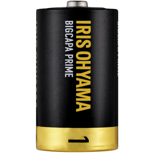 IRIS 102722 アルカリ乾電池 BIGCAPA PRIME 単1形 4本パック LR20BP/4P 1PK
