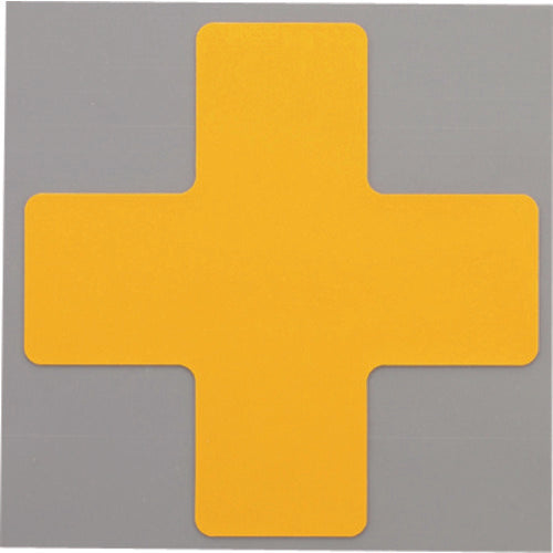 Nitto Durable Floor Signs X-Type Medium Yellow 10 Sheets Y6039 1 Bag