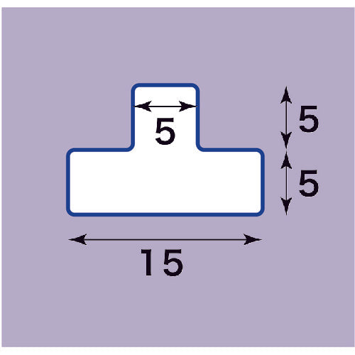 ニトムズ 耐久フロアサインズT型M白20枚 Y6036 1 袋