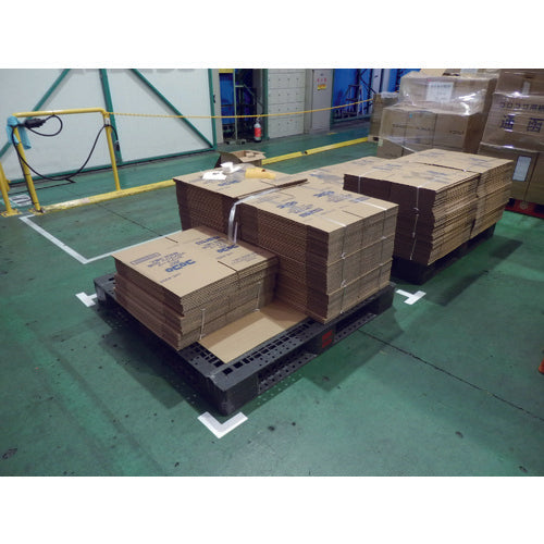 Nitto Durable Floor Signs L-Shaped Medium White 20 Sheets Y6032 1 Bag